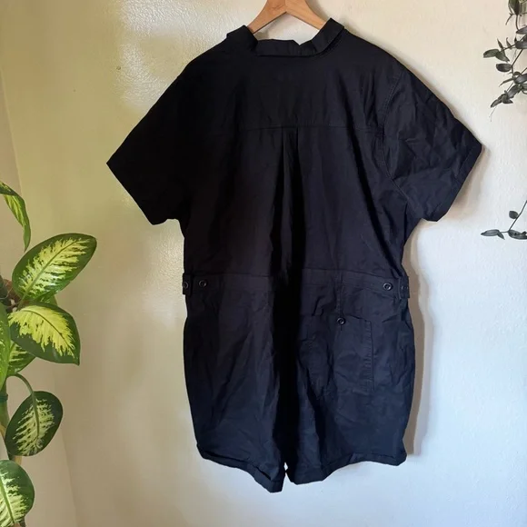 Torrid | 8 Inch Light Weight Twill Jumper Utility Romper - Picture 6 of 7